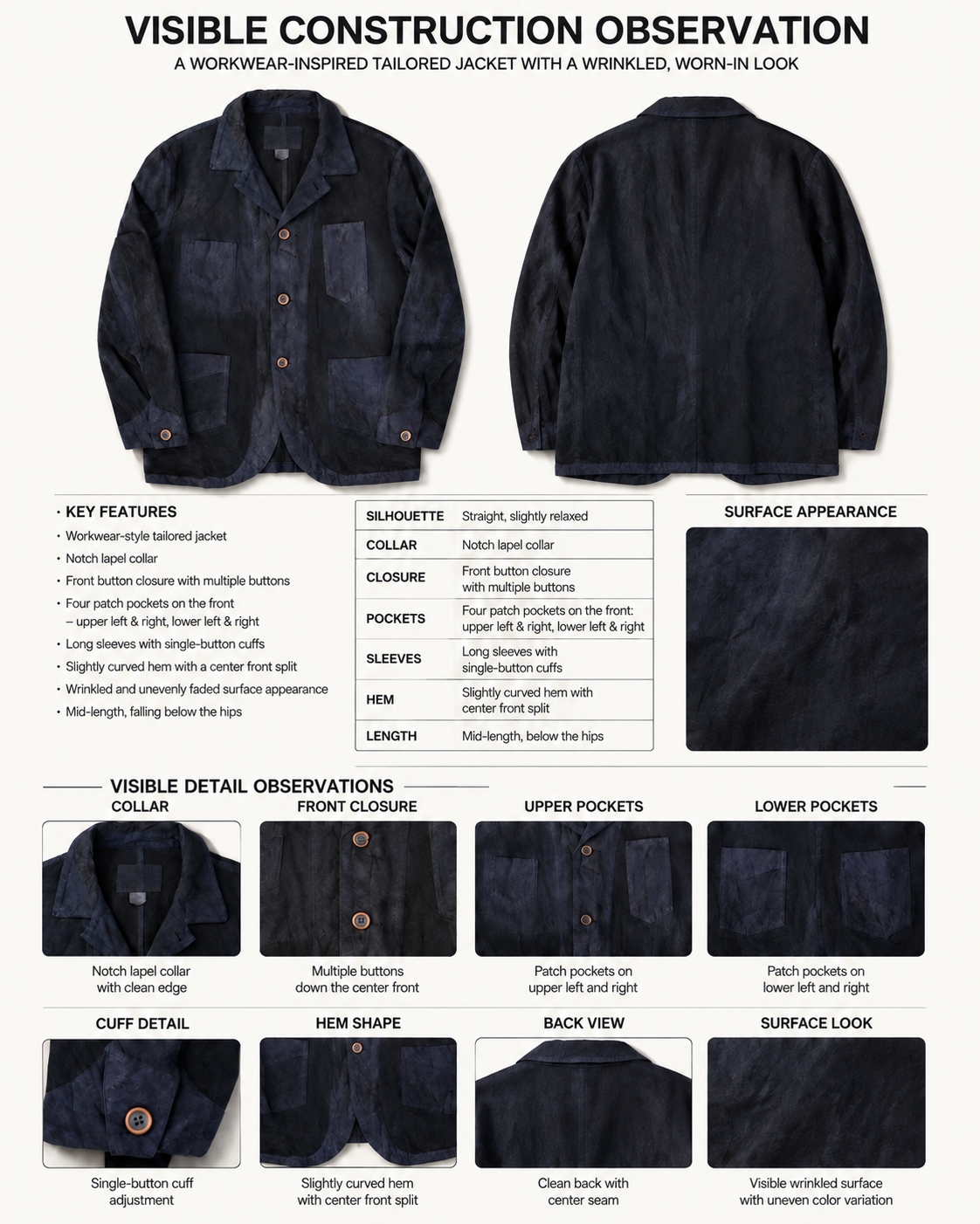 Rust Field Jacket - Technique Board