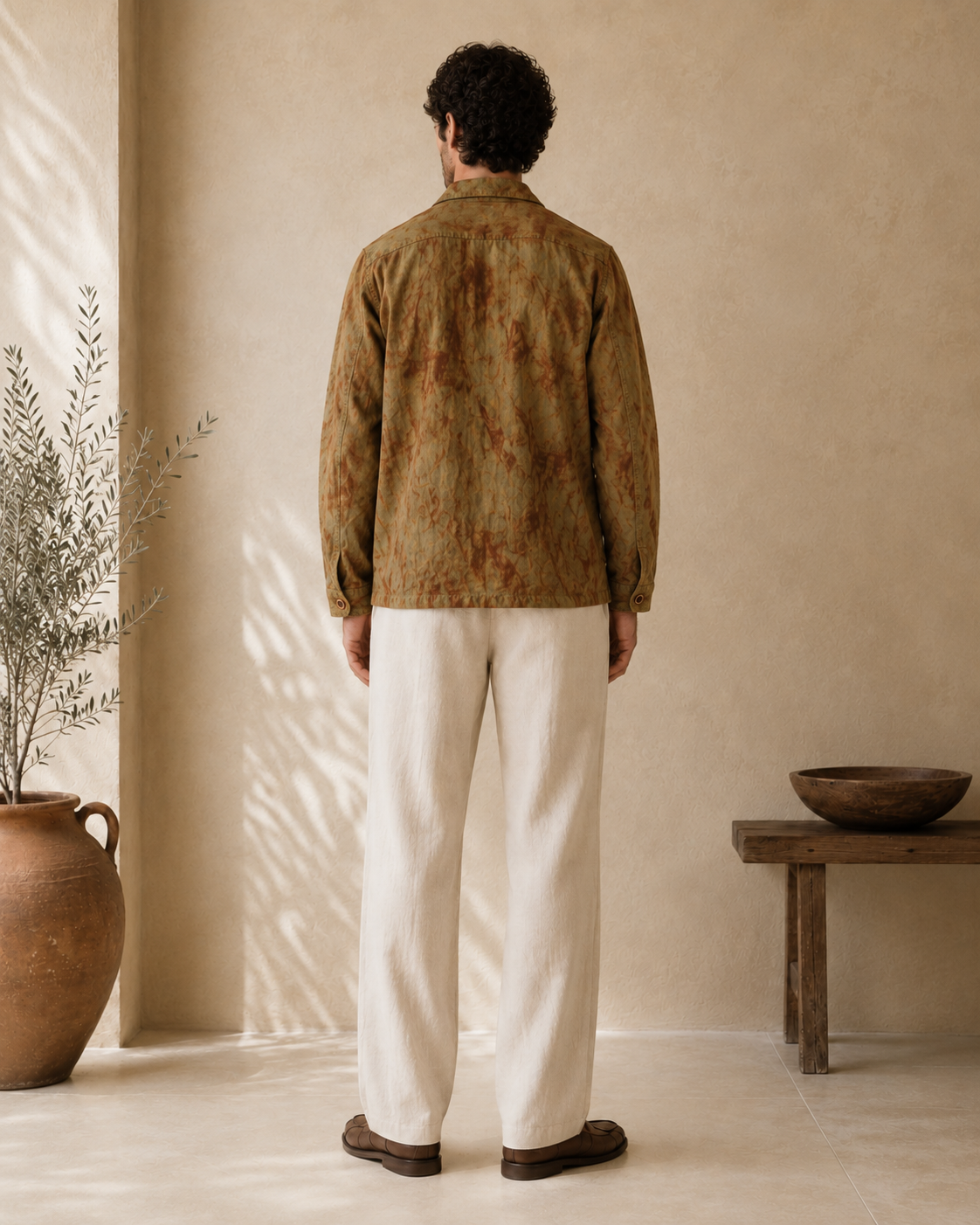 Men's Rust-Dyed Utility Jacket - Portrait