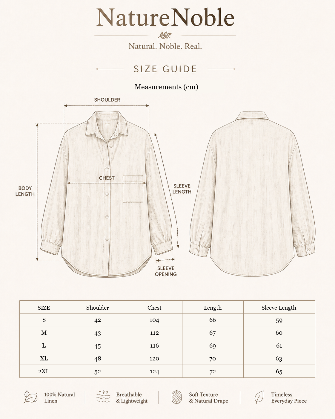 Indigo Frog-Button Jacket - Size Guide