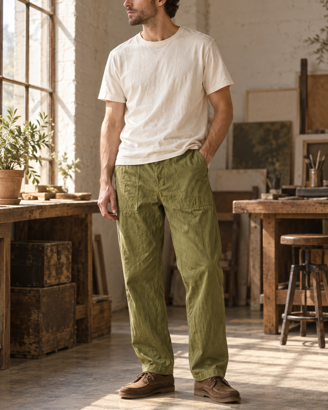 Olive Field Trouser - Lifestyle 05
