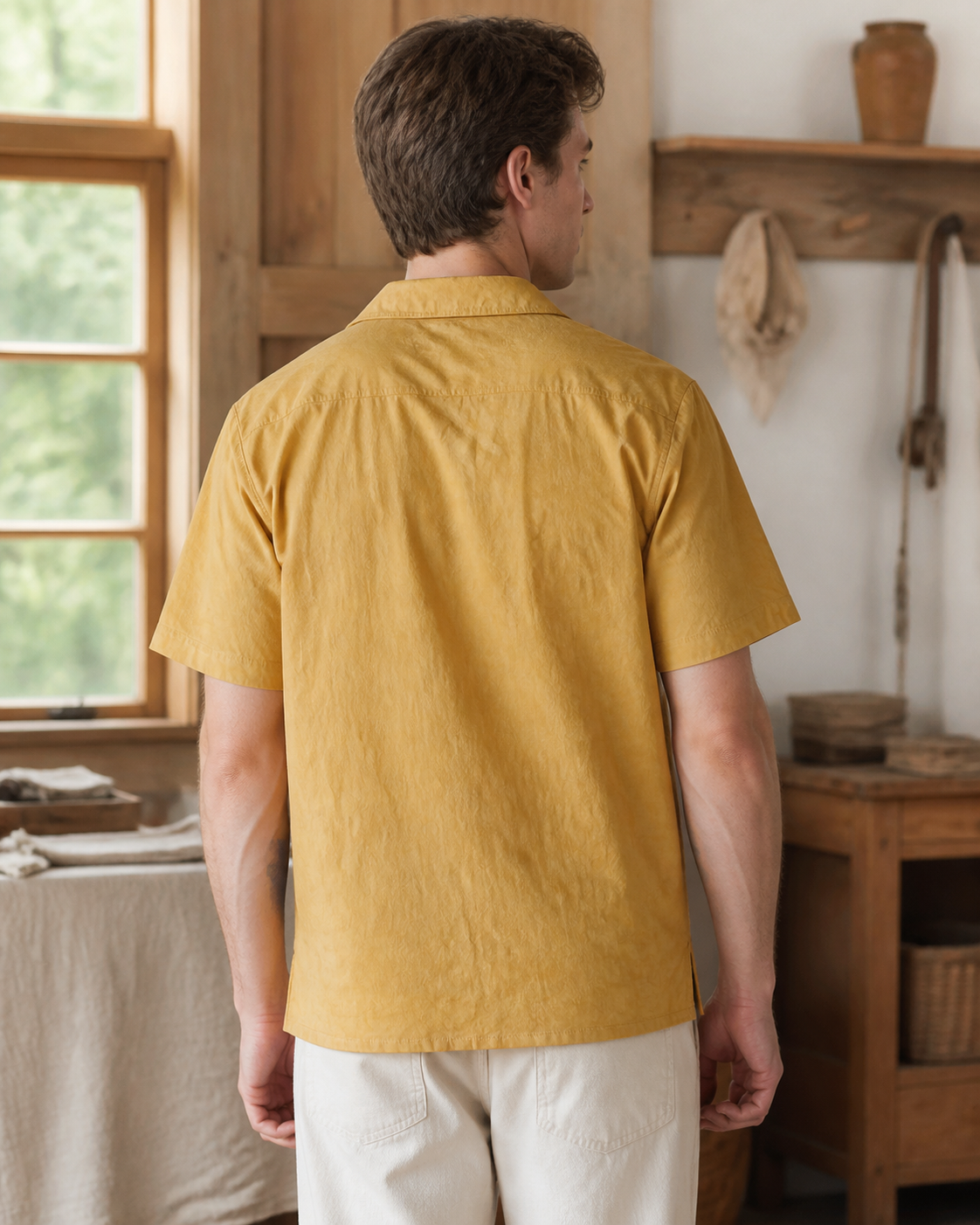 Cuban Collar Shirt Color 03 - Back