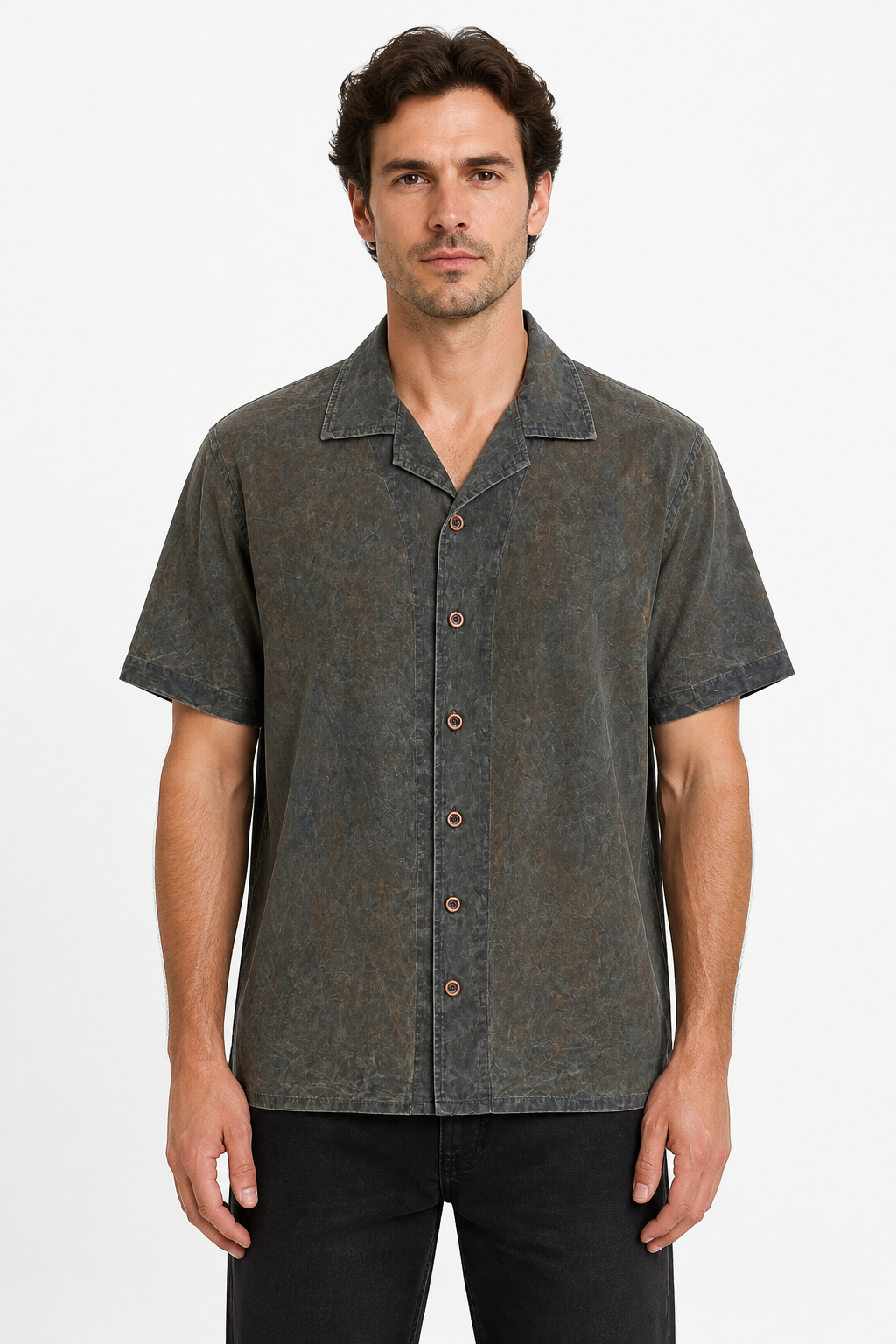 Persimmon Cuban Shirt Color 01 - Construction Detail