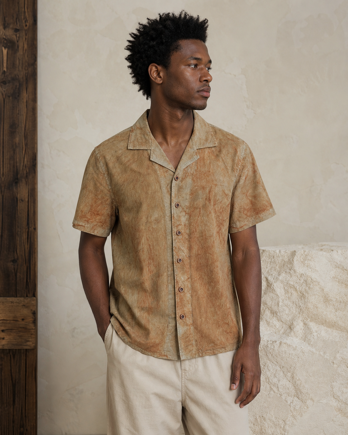 Persimmon Cuban Shirt Color 02 - Side