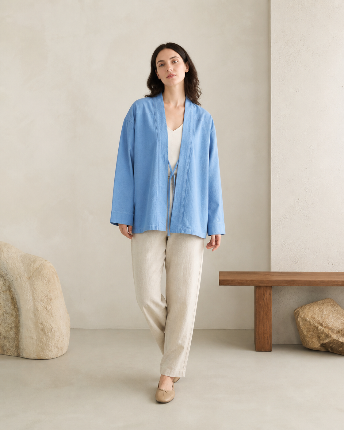 Indigo Noragi - Deep Indigo - Front