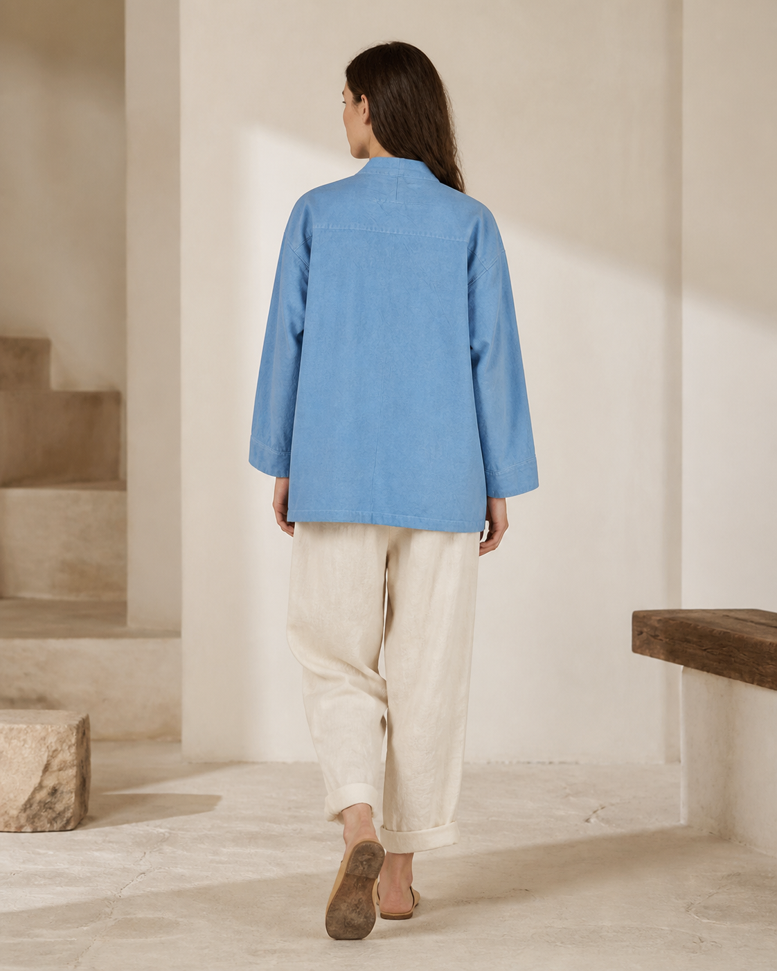 Indigo Noragi - Deep Indigo - Back