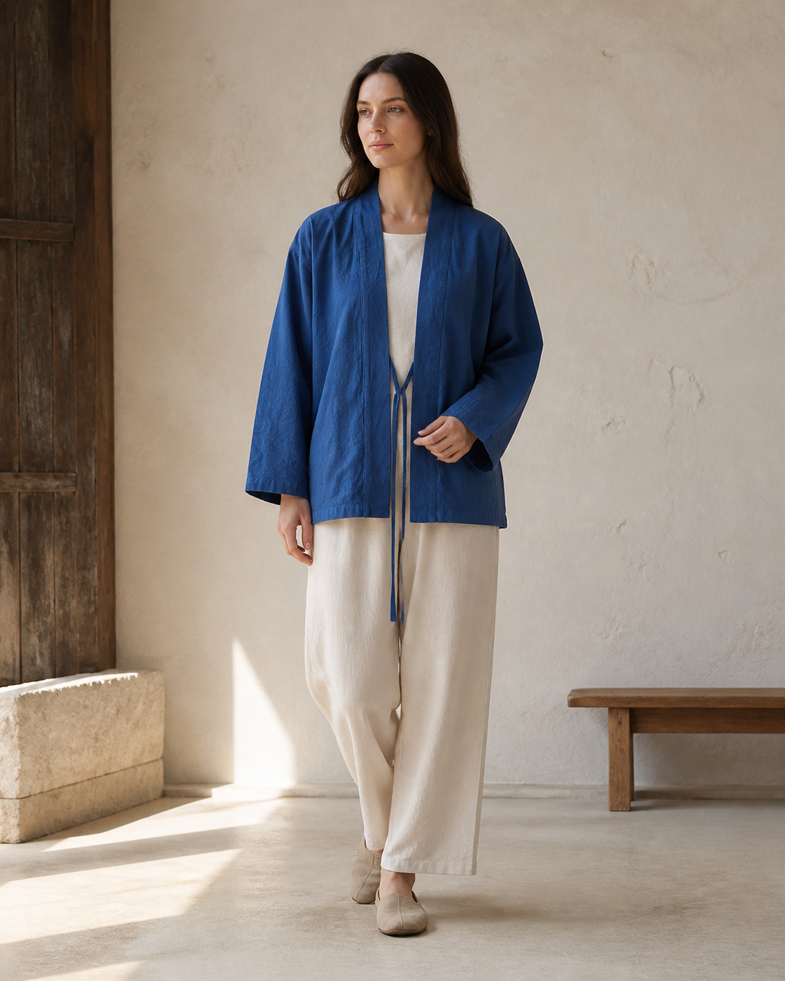 Indigo Noragi - Mid Indigo - Front