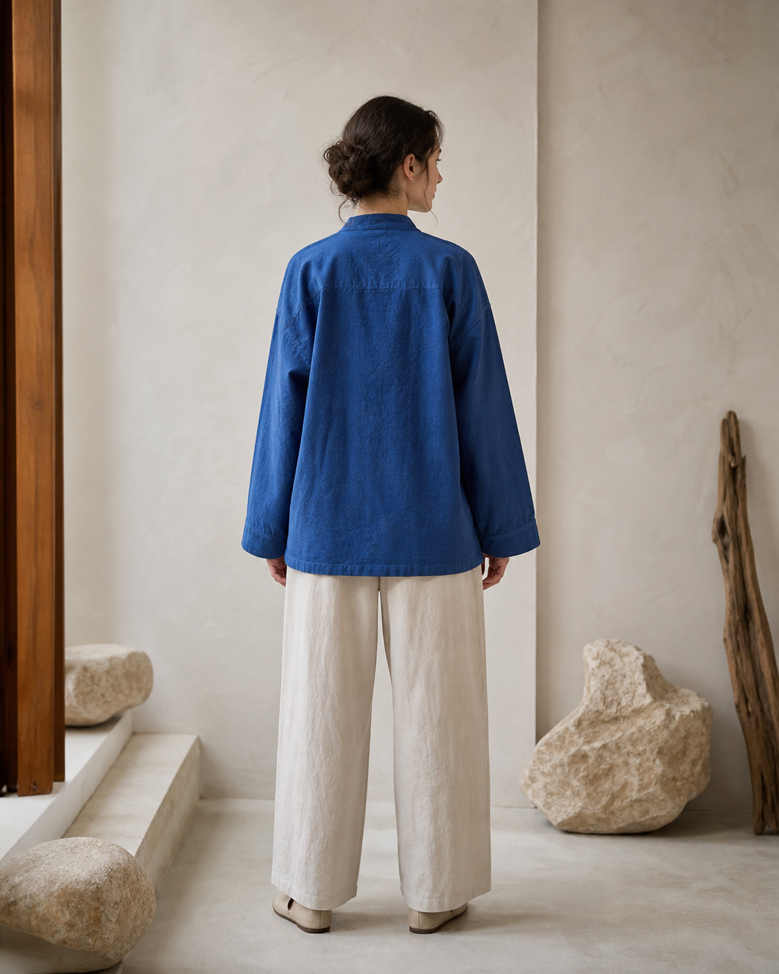 Indigo Noragi - Mid Indigo - Back