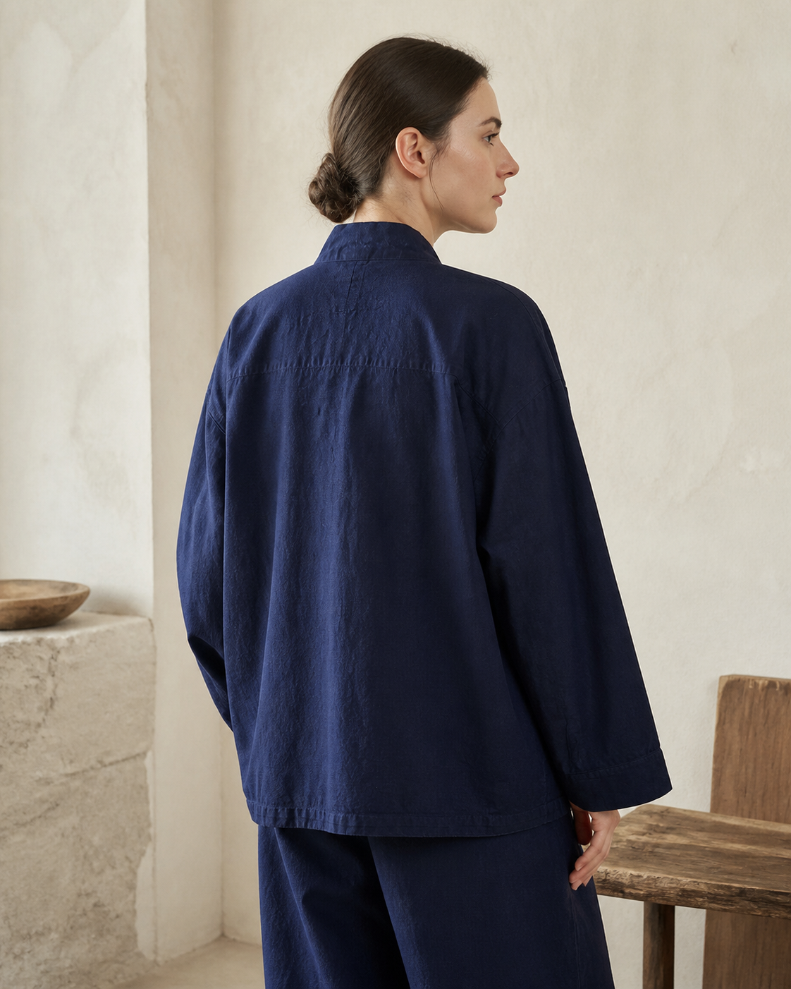 Indigo Noragi - Light Indigo - Back