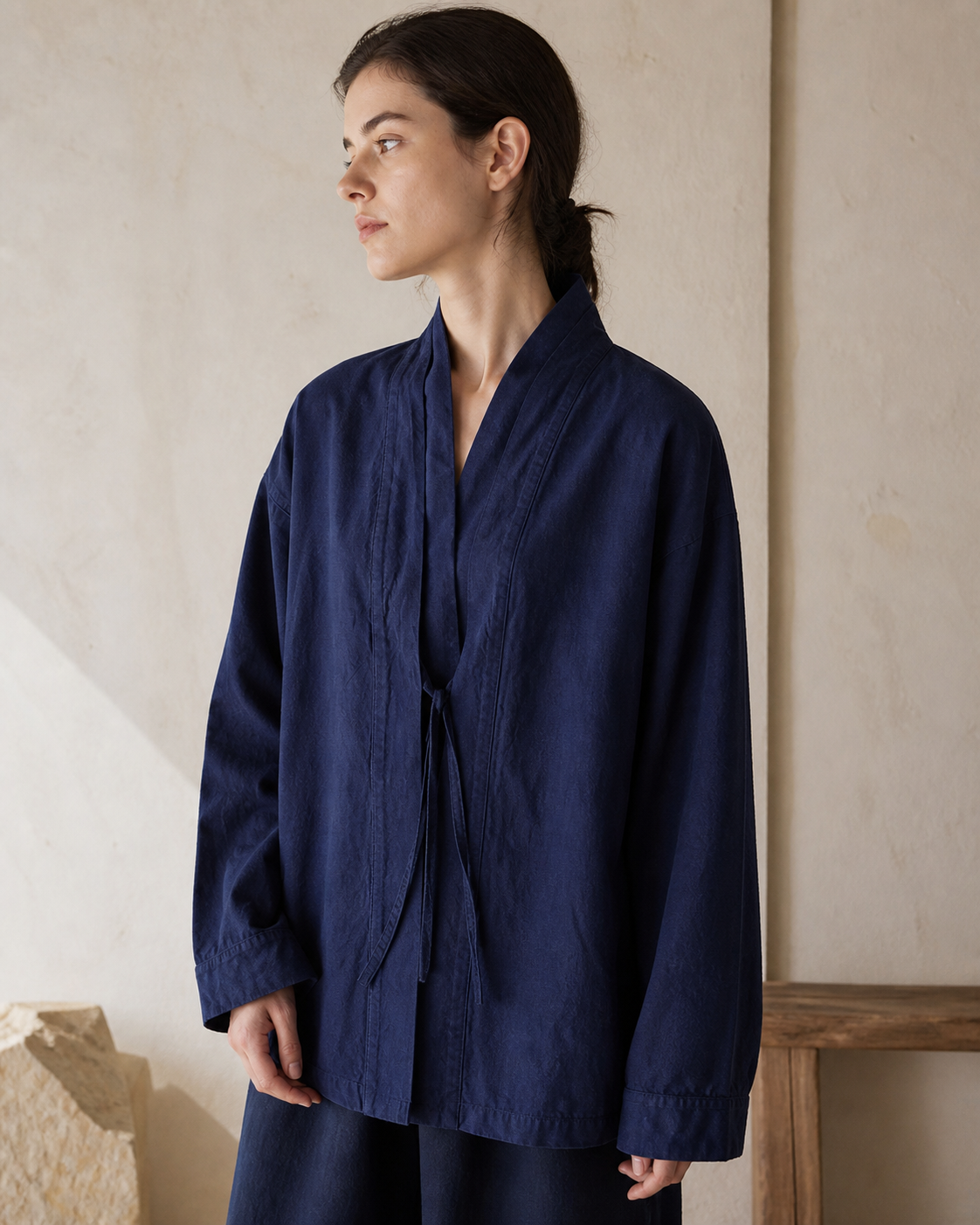 Indigo Noragi - Light Indigo - Side
