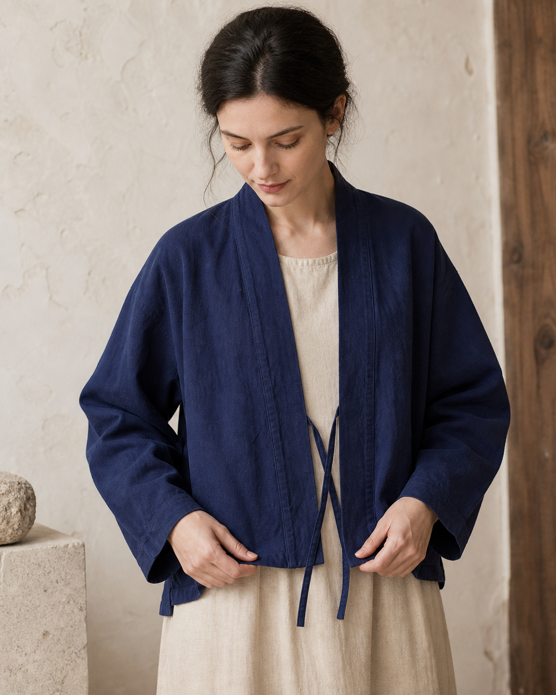Indigo Noragi - Light Indigo - Lifestyle Detail