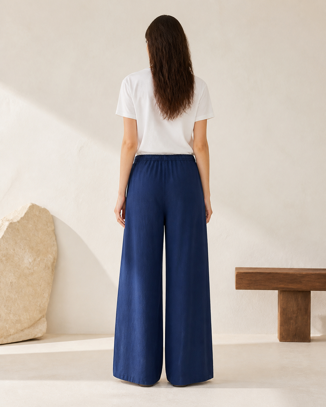 Indigo Flow Pant - Back View
