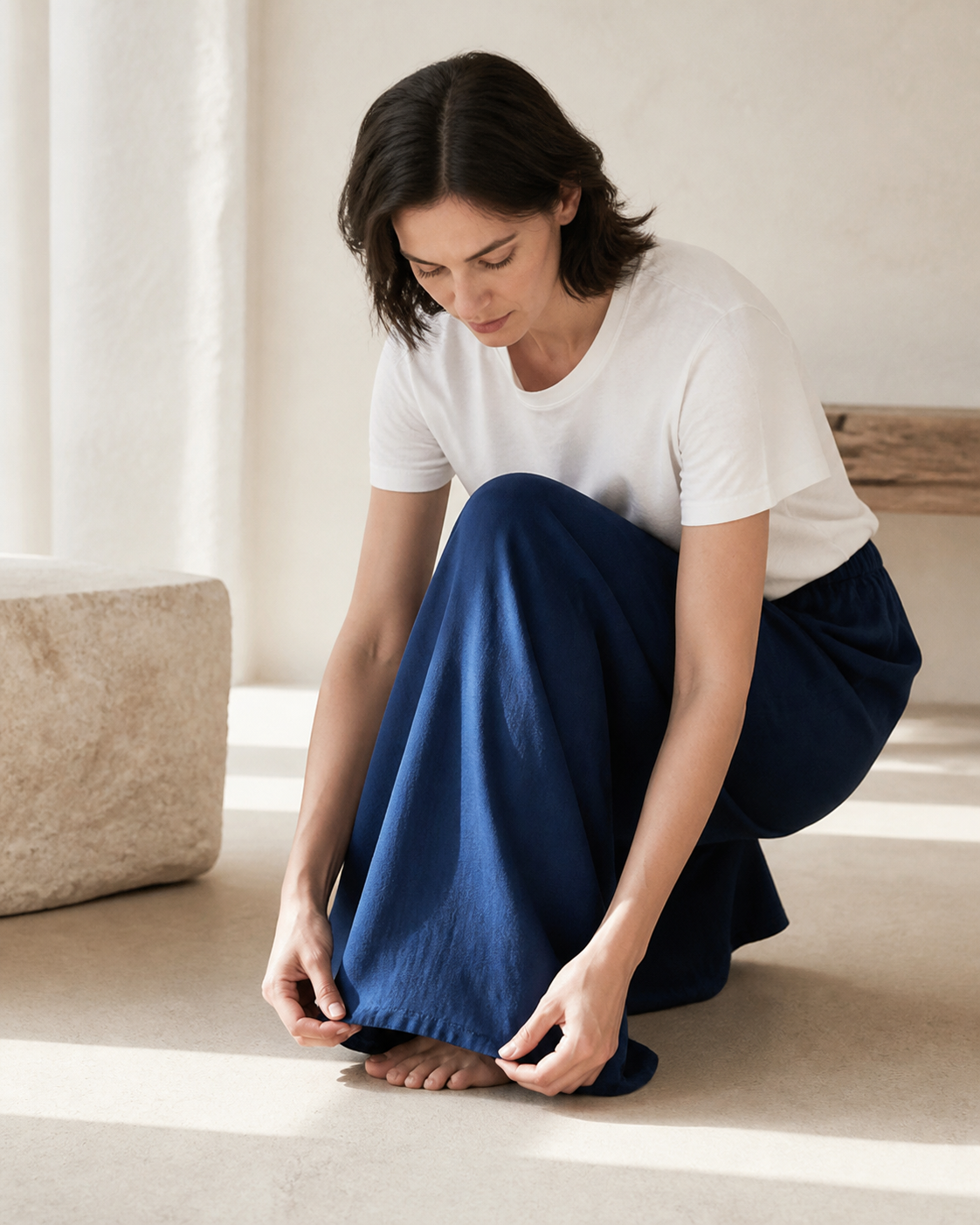 Indigo Flow Pant - Lifestyle Detail
