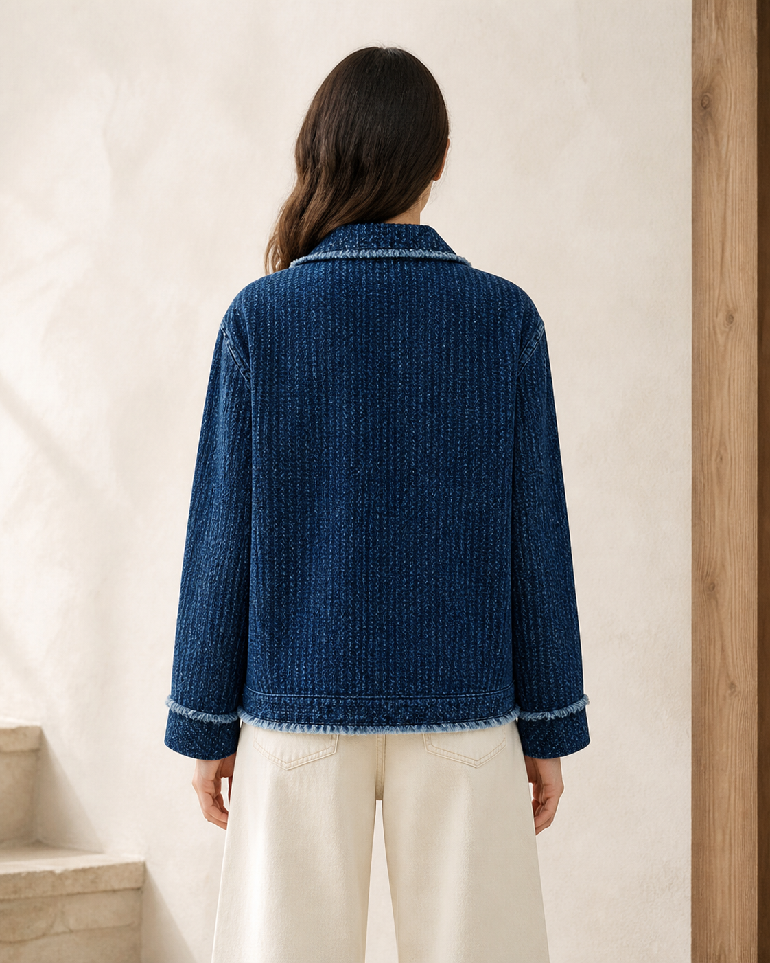 Indigo Field Jacket - Back View