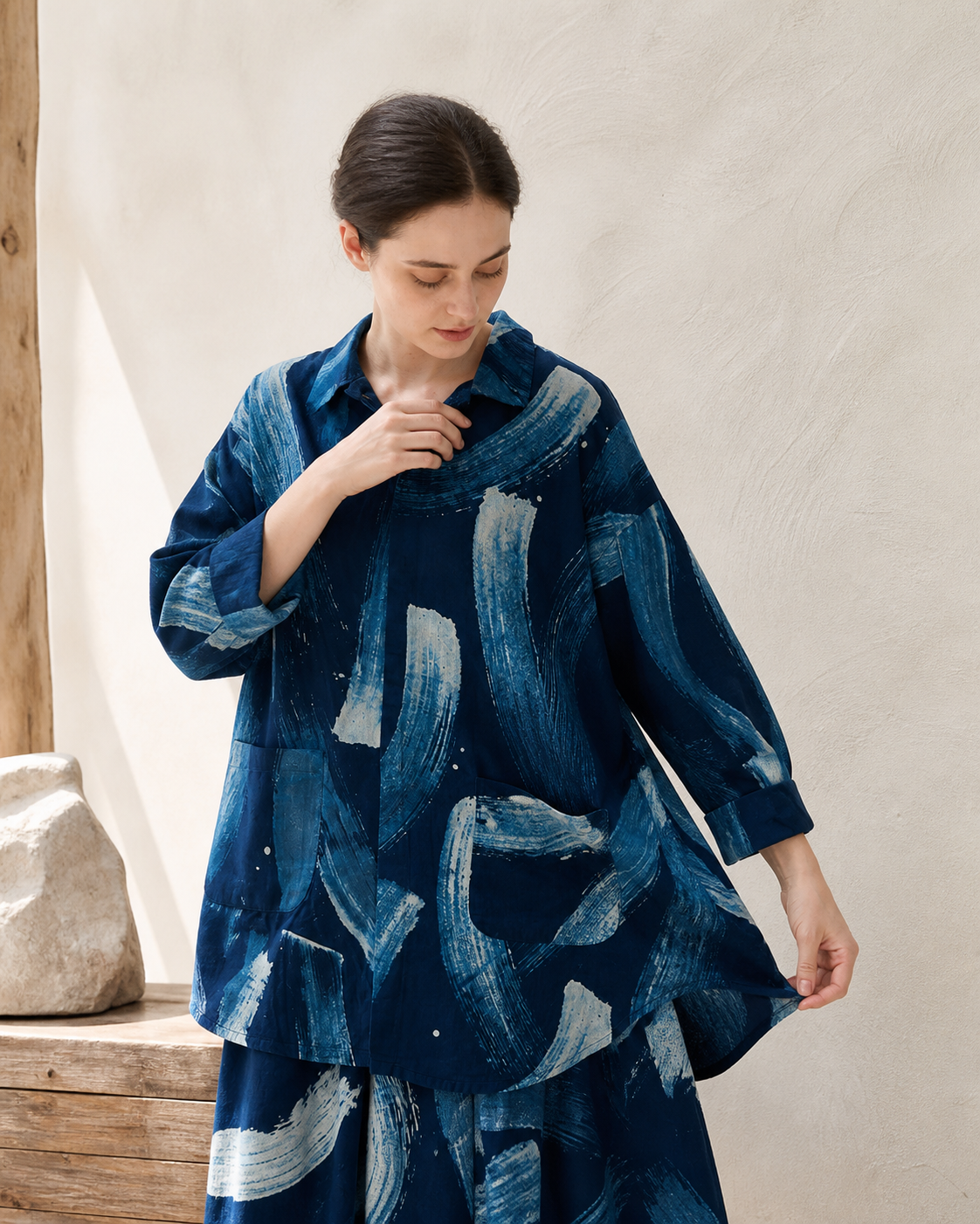 Brushstroke Shirt - Lifestyle Detail