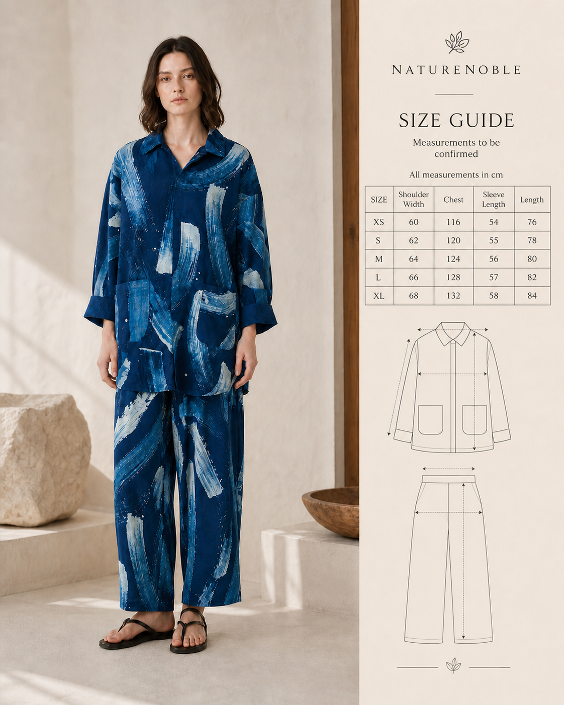 Brushstroke Shirt - Size Guide