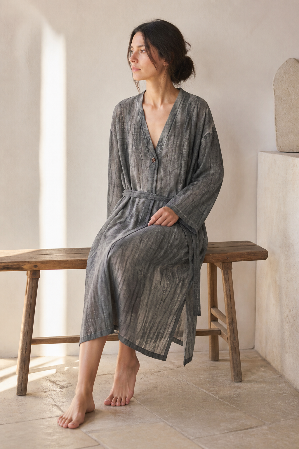 Mud Robe Coat - Lifestyle Seated