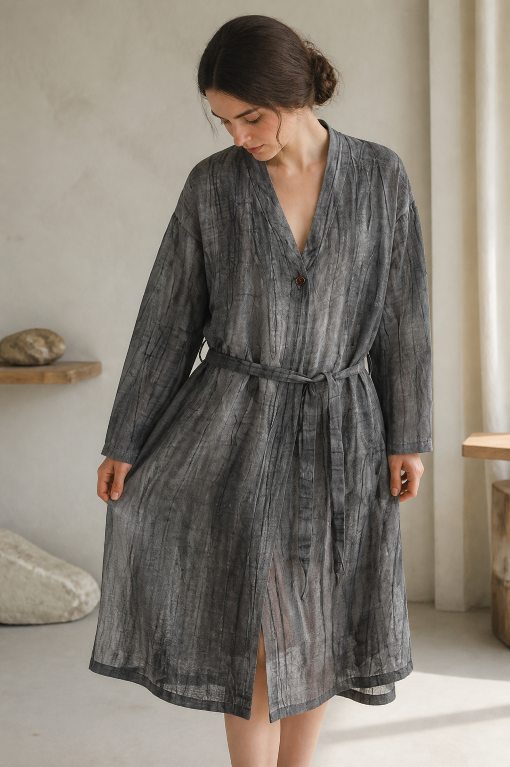 Mud Robe Coat - Lifestyle Detail