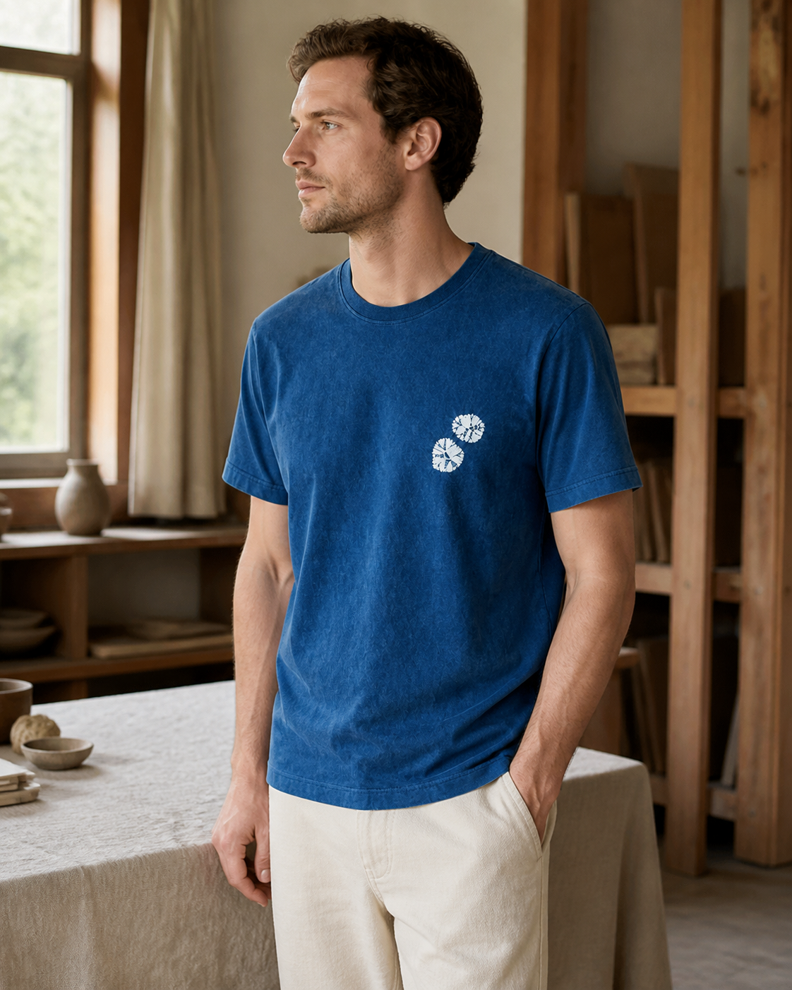 Indigo Circle Tee Color 01 - Side