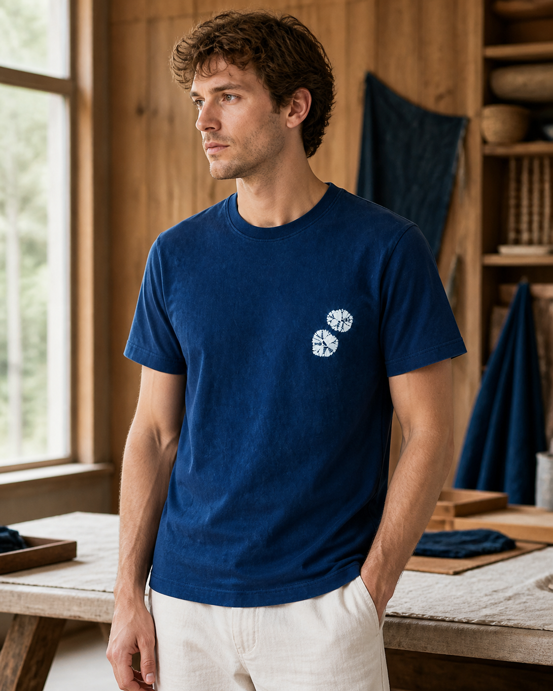 Indigo Circle Tee Color 01 - Construction Detail