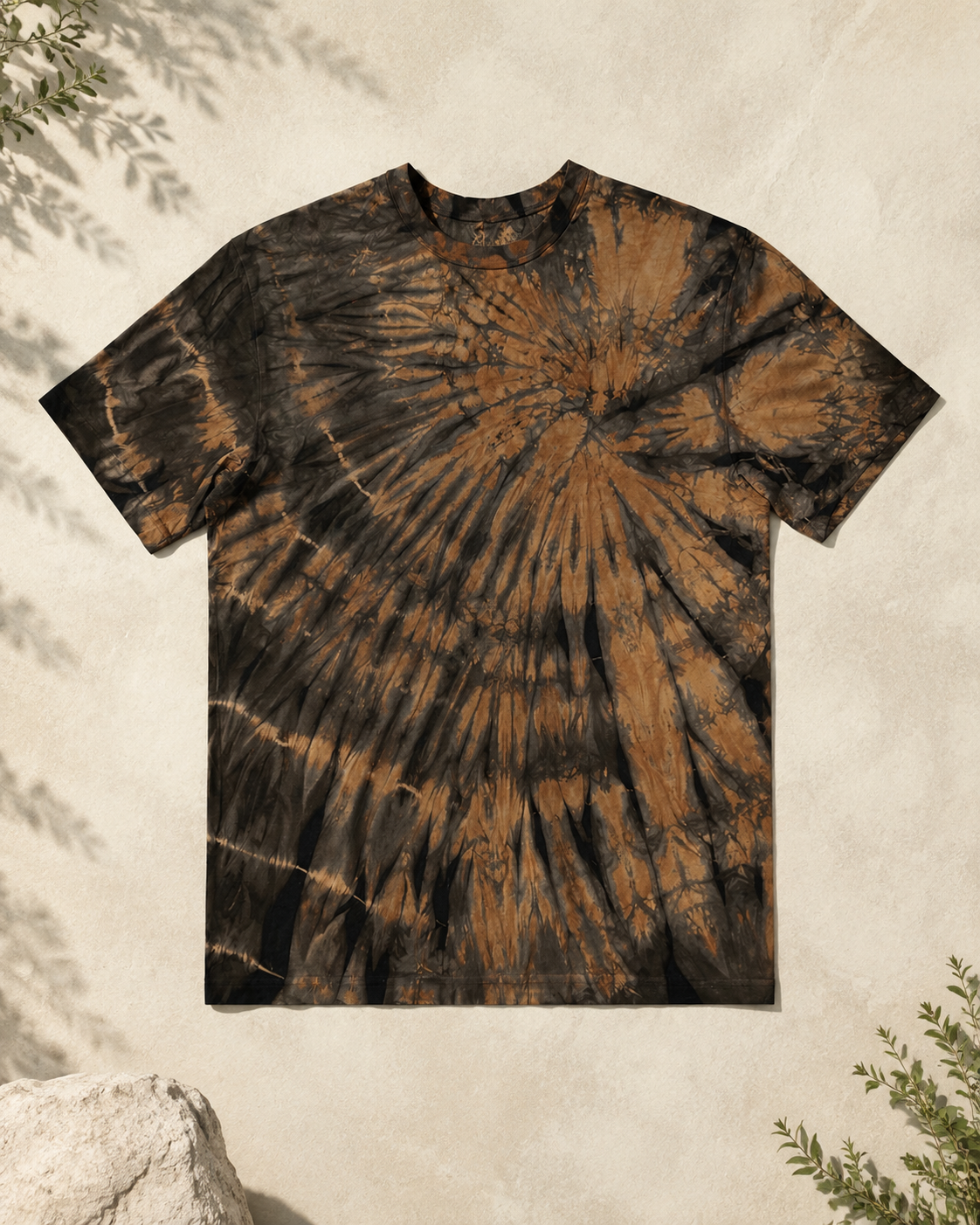 Spiral Earth Tee - Front (Color 01 Olive Earth)