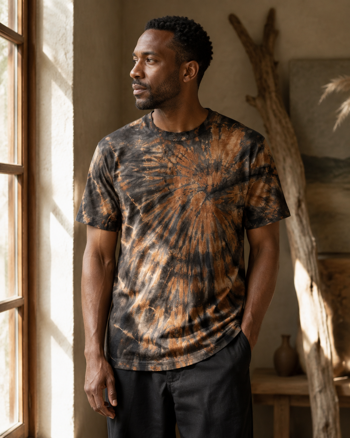 Spiral Earth Tee - Lifestyle Window (Color 01)