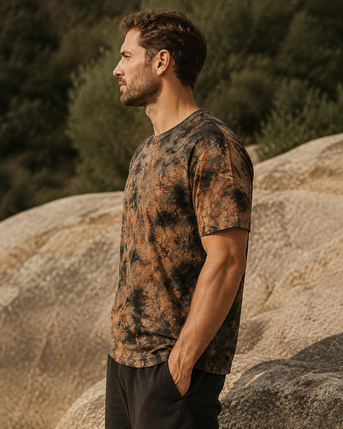 Spiral Earth Tee - Side (Color 02)