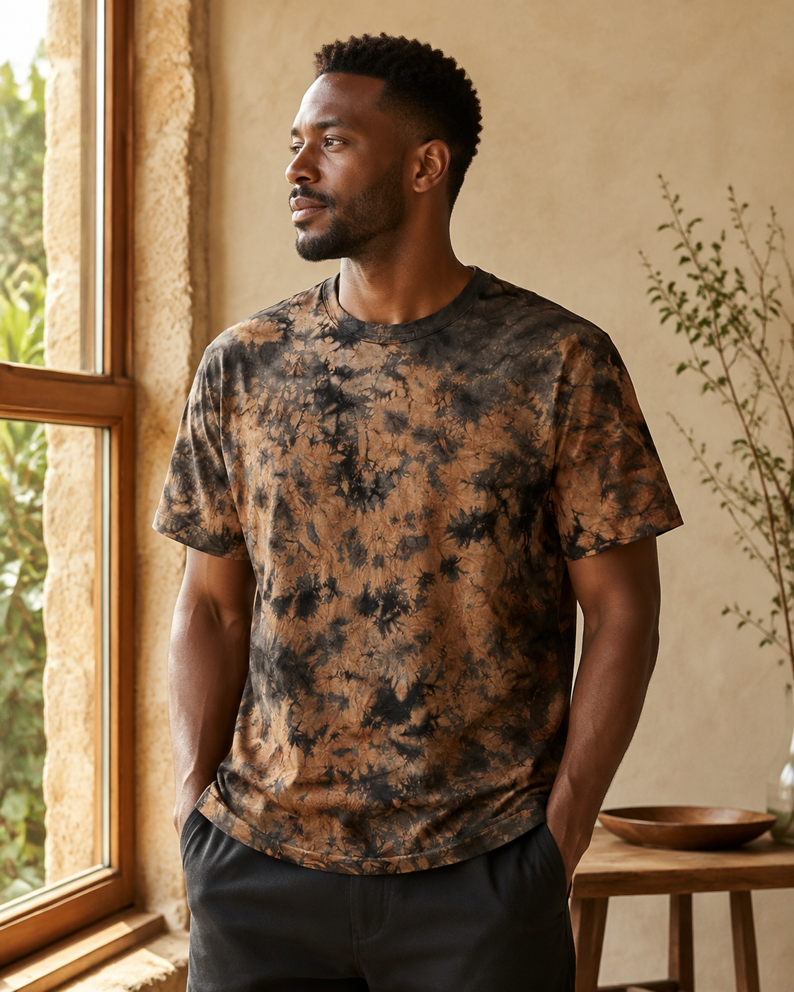 Spiral Earth Tee - Lifestyle Window (Color 02)