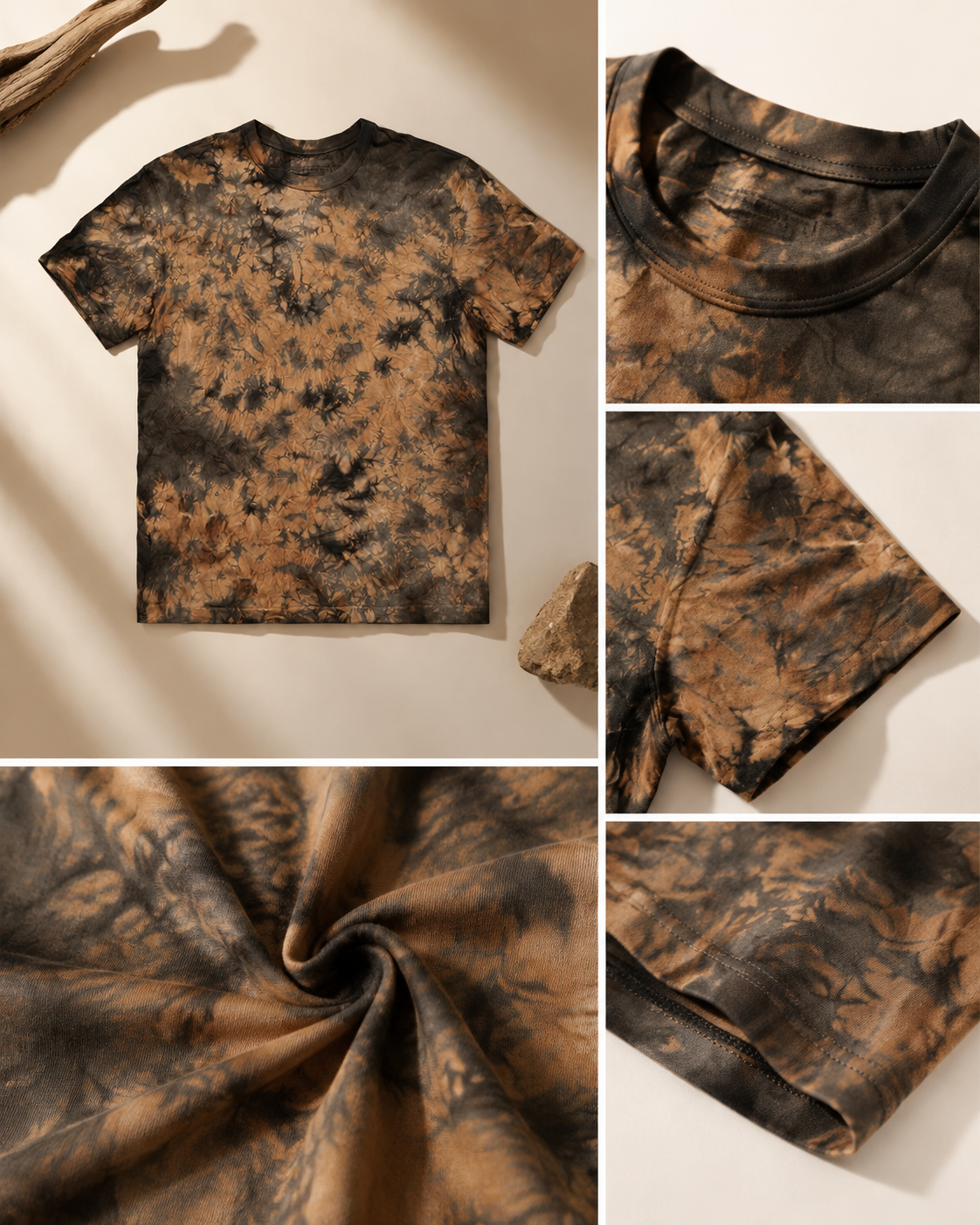 Spiral Earth Tee - Construction Detail (Color 02)