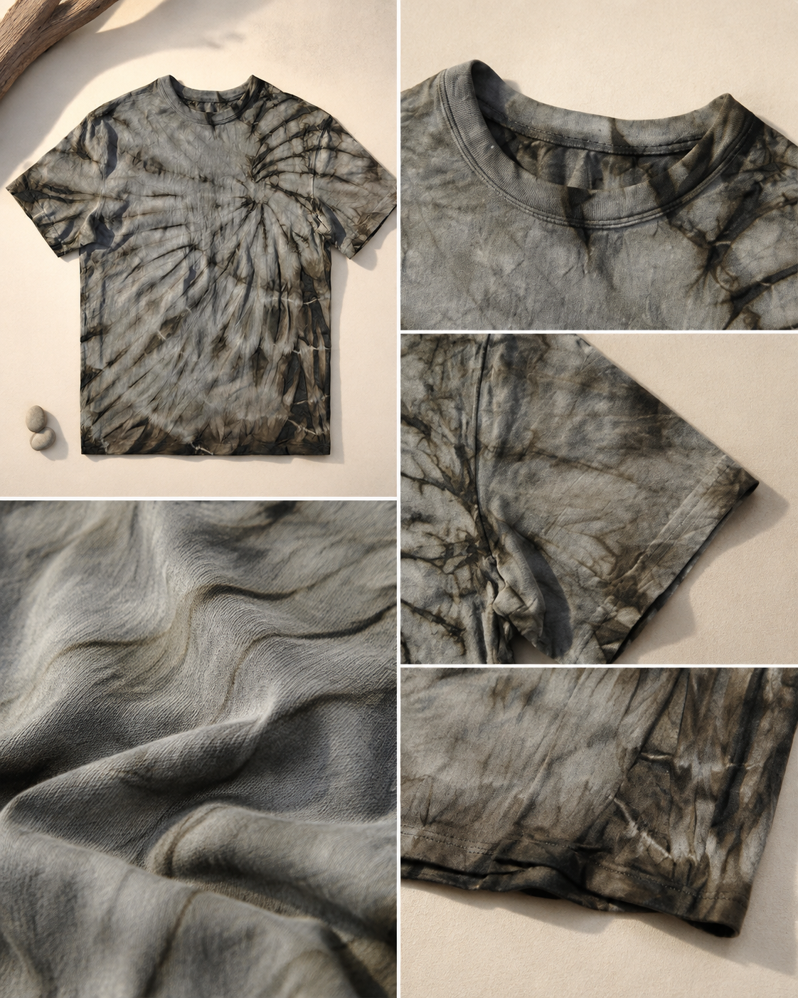Spiral Earth Tee - Construction Detail (Color 03)