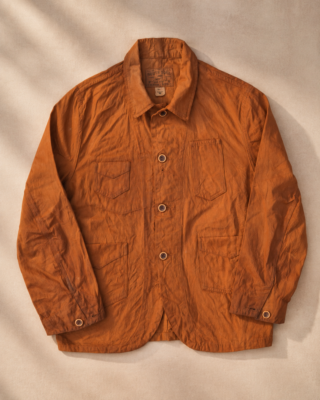 Gambiered Canvas Jacket - Front (Color 01)
