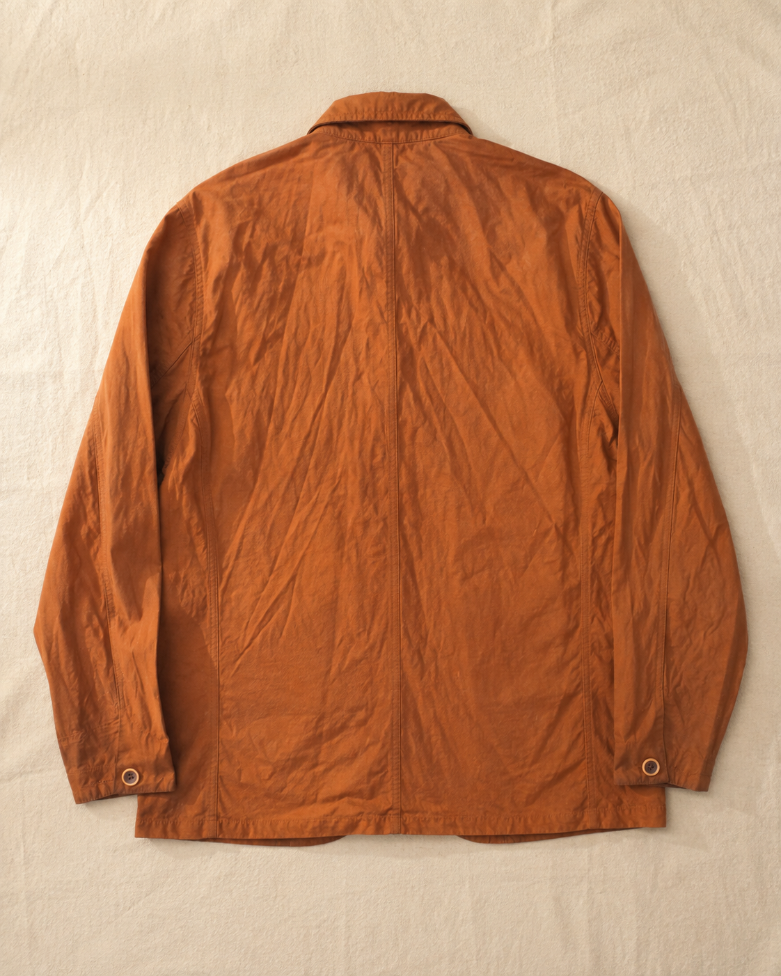 Gambiered Canvas Jacket - Back (Color 01)