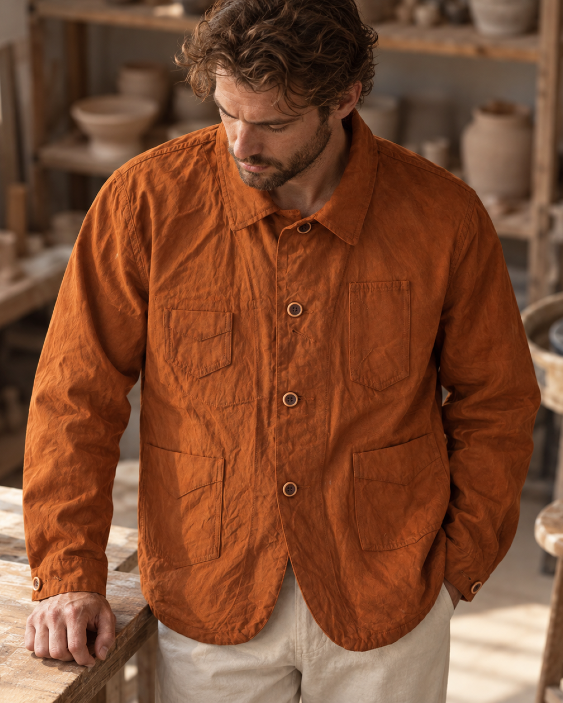 Gambiered Canvas Jacket - Lifestyle 01 (Color 01)