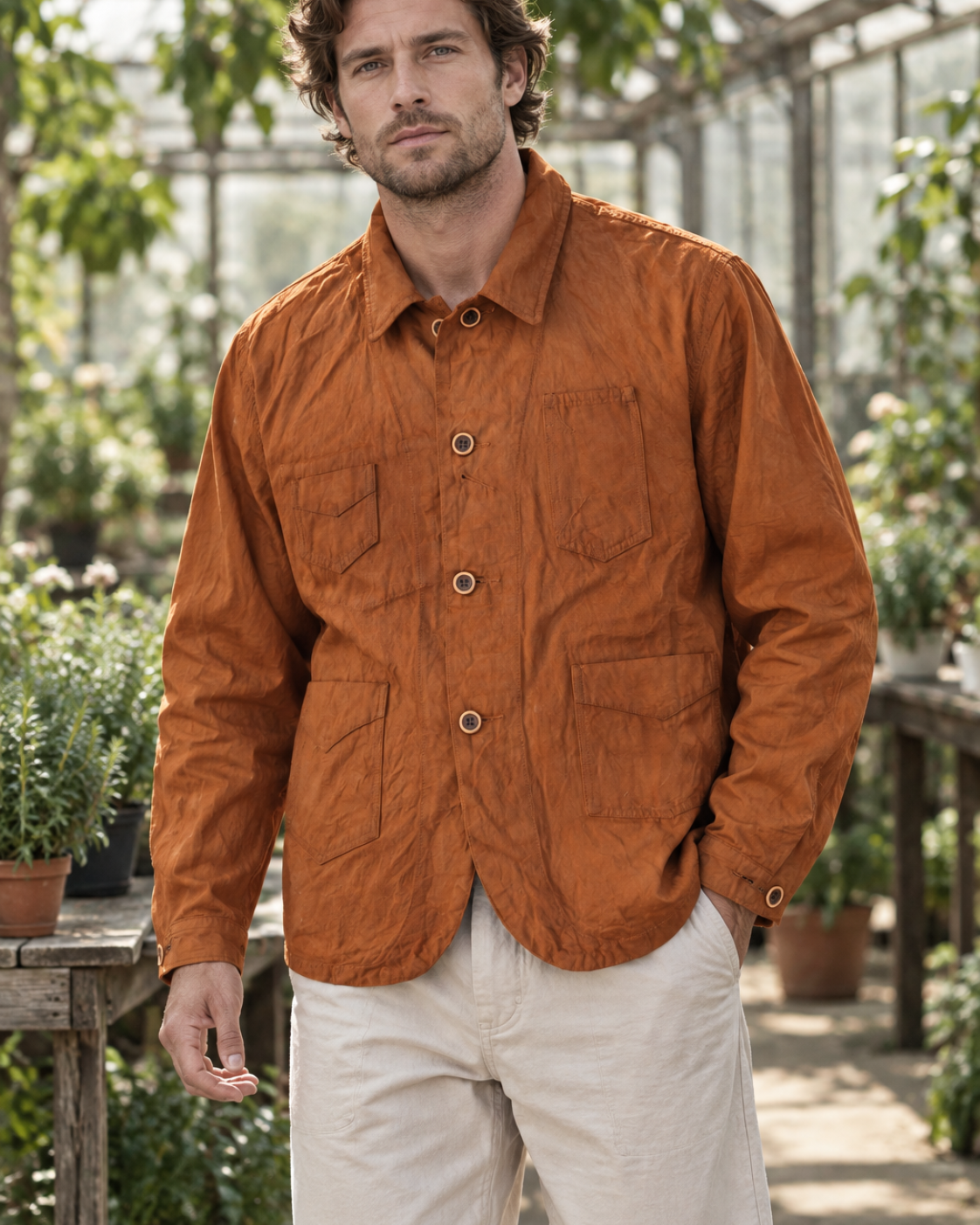 Gambiered Canvas Jacket - Lifestyle 02 (Color 01)