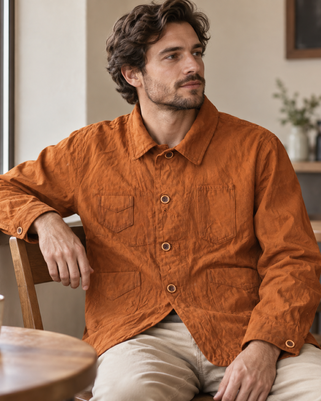 Gambiered Canvas Jacket - Lifestyle 04 (Color 01)