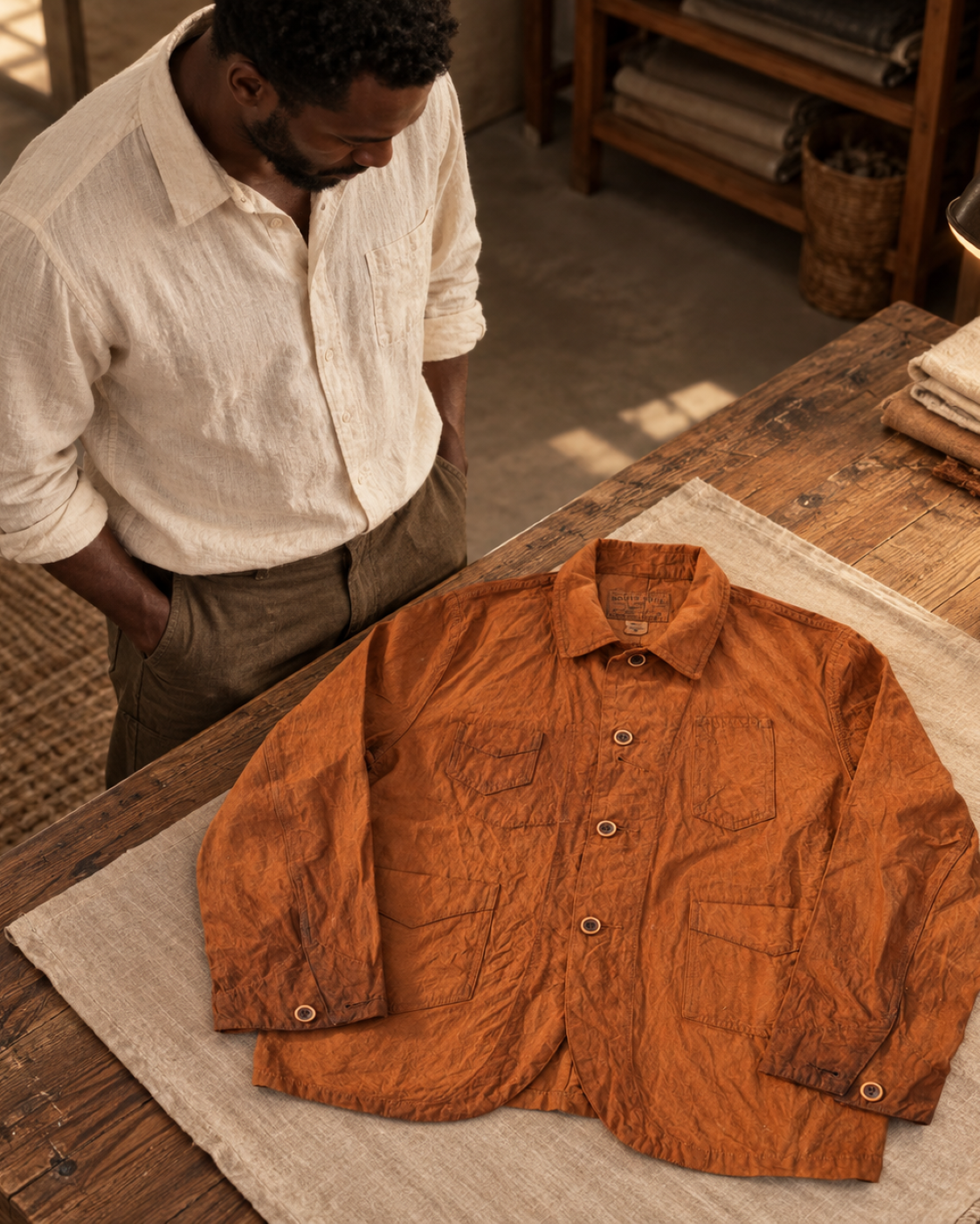Gambiered Canvas Jacket - Lifestyle 05 (Color 01)