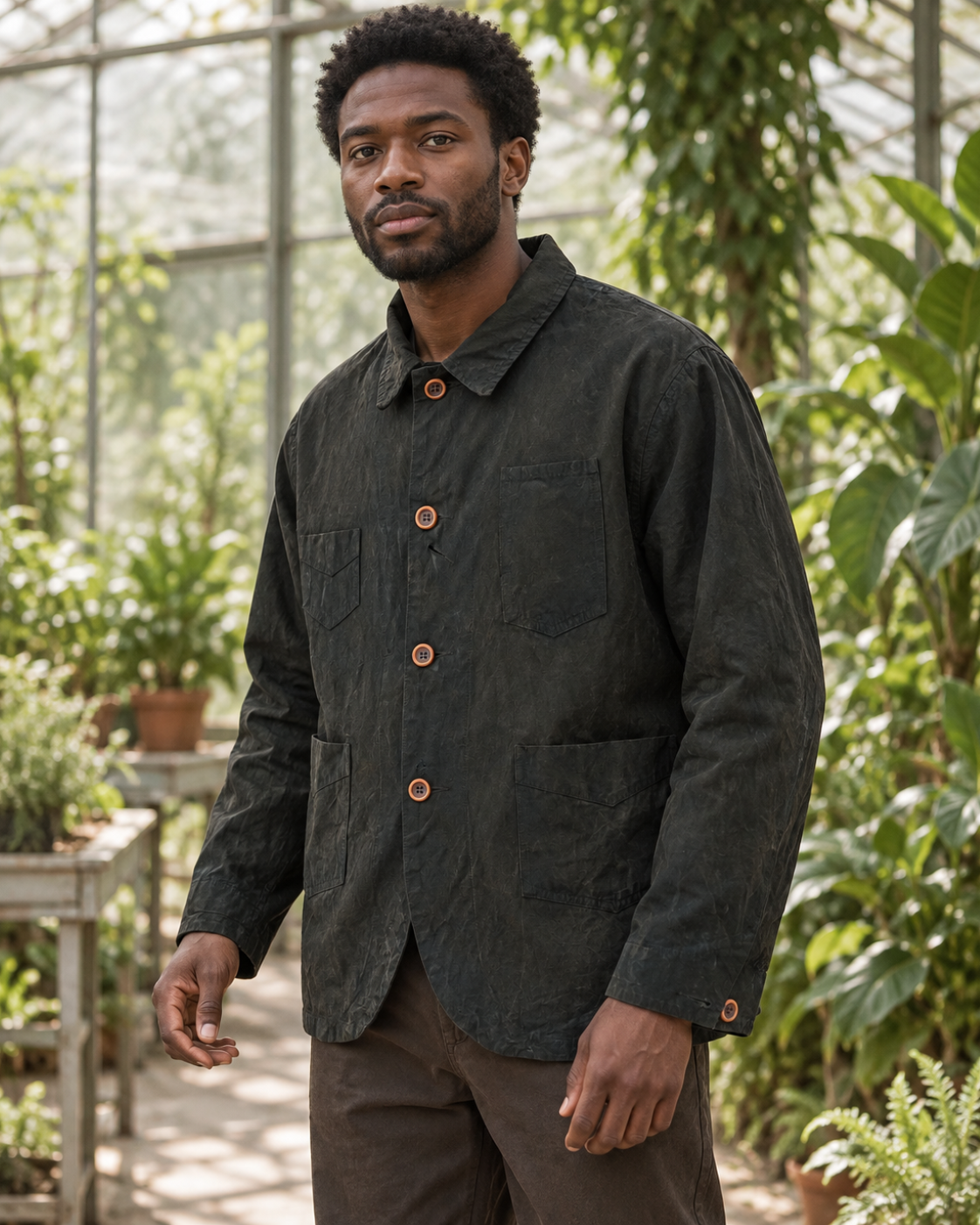 Gambiered Canvas Jacket - Lifestyle 03 (Color 02)