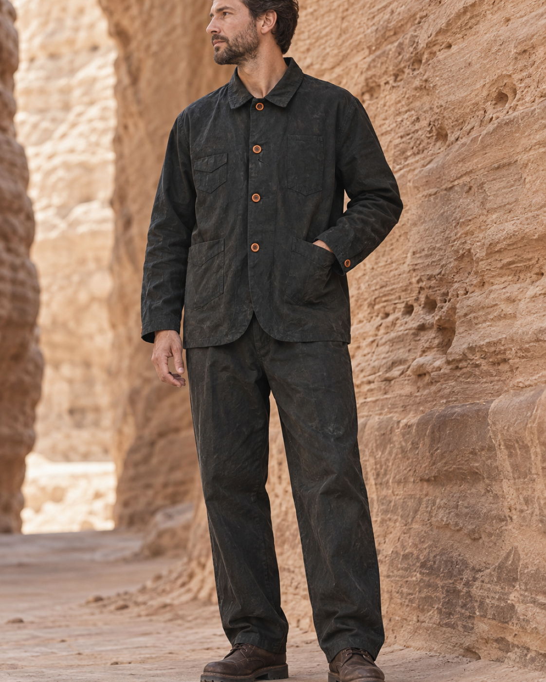 Gambiered Canvas Jacket - Lifestyle 04 (Color 02)
