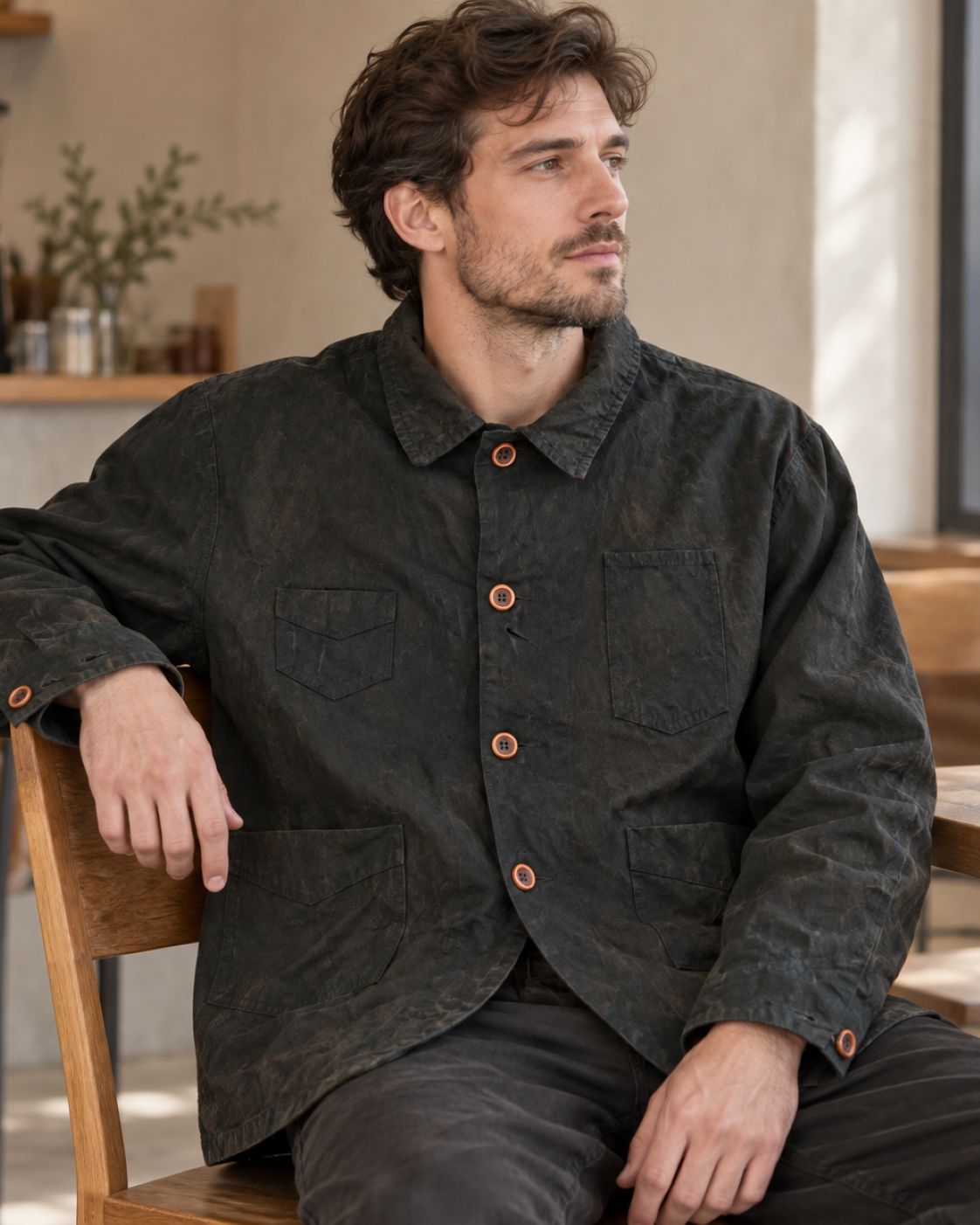 Gambiered Canvas Jacket - Lifestyle 05 (Color 02)