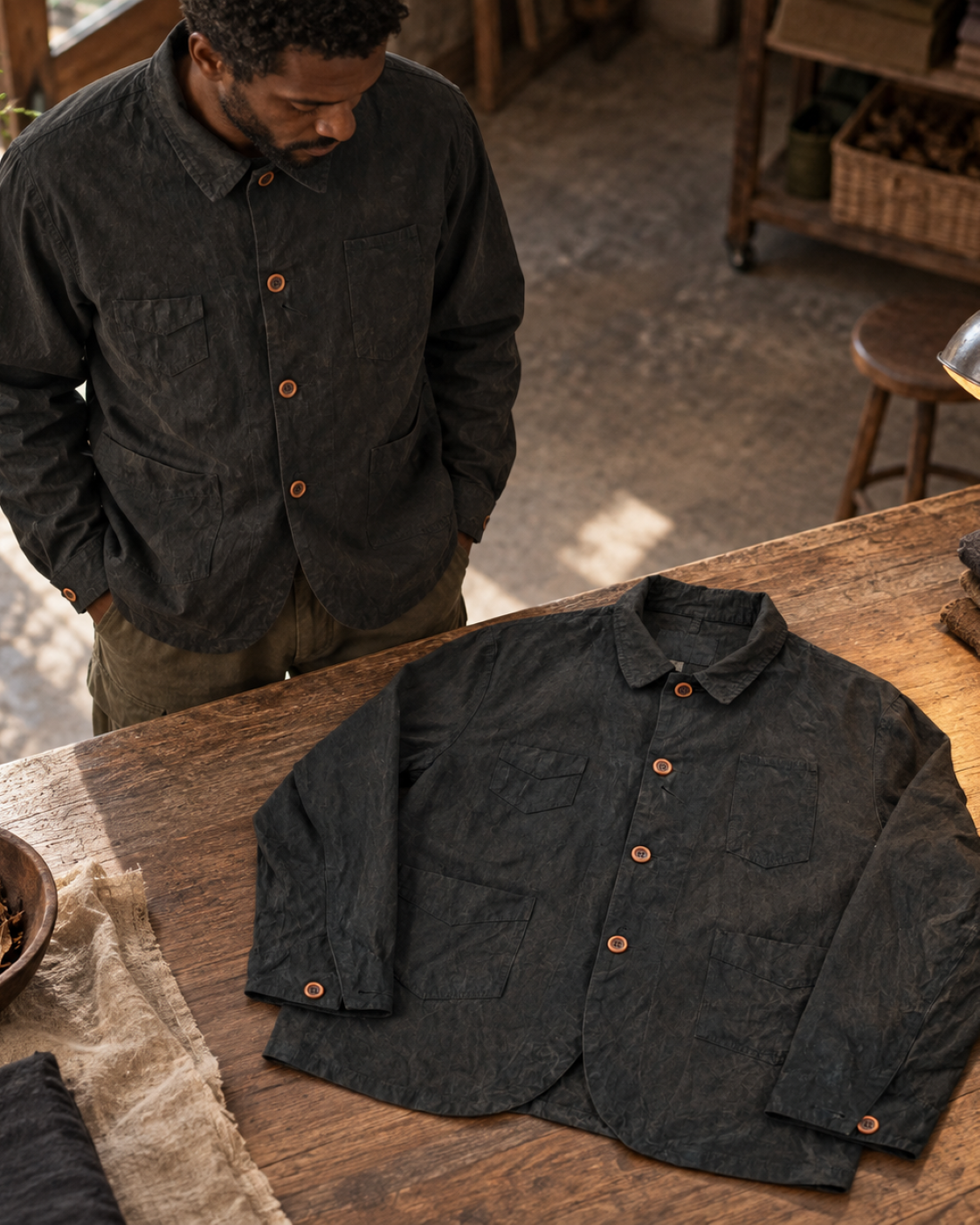 Gambiered Canvas Jacket - Lifestyle 06 (Color 02)