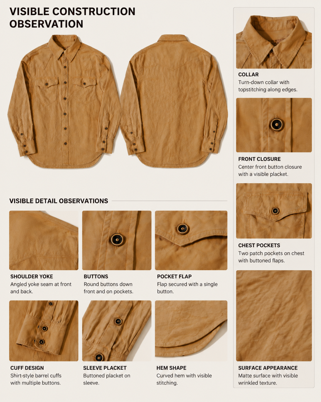 Prairie Dusk Western Shirt - Technique Board